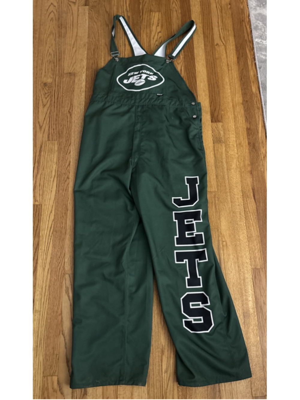 New York Jets NFL Foco Bib Overalls One Piece Football Adult 3XL